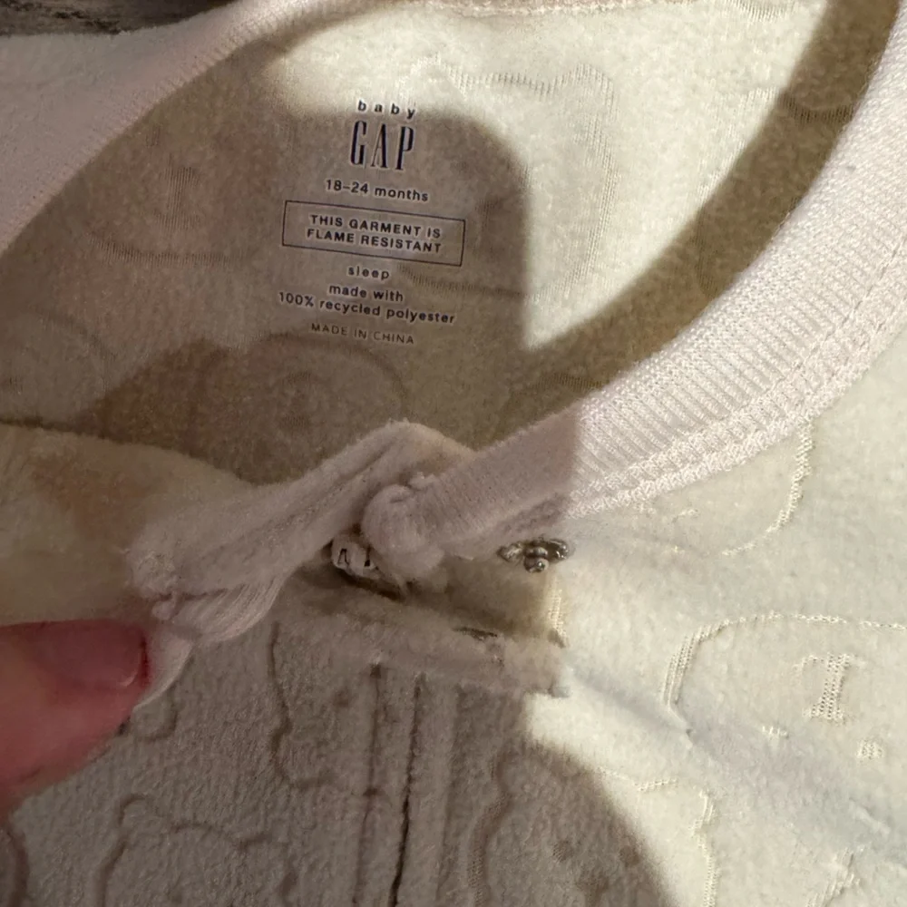 Infant Baby GAP Brannan Bear Footie Onesie Fleece Toddler 18-24 Months Cozy Zip - Picture 4 of 4